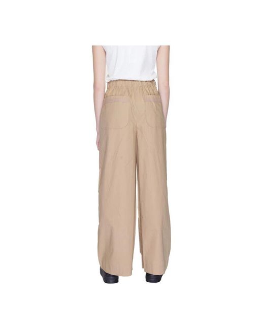 Wide Trousers Blauer de color Natural