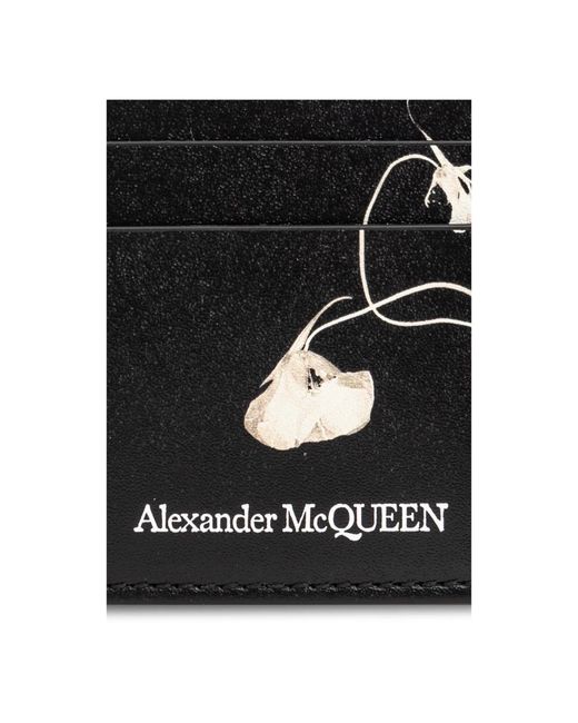 Alexander McQueen Kartenetui in Black für Herren