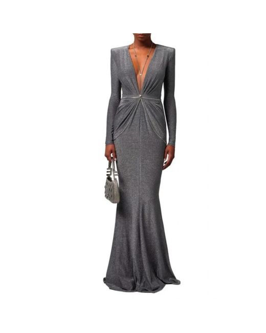 Elisabetta Franchi Gray Gowns