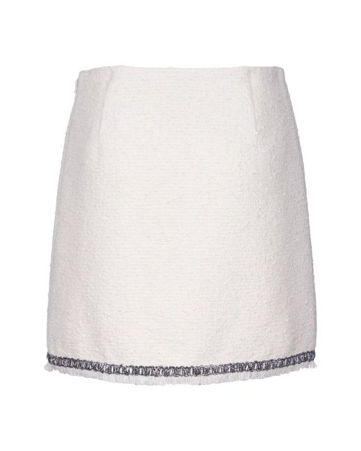 Moncler White Short Skirts