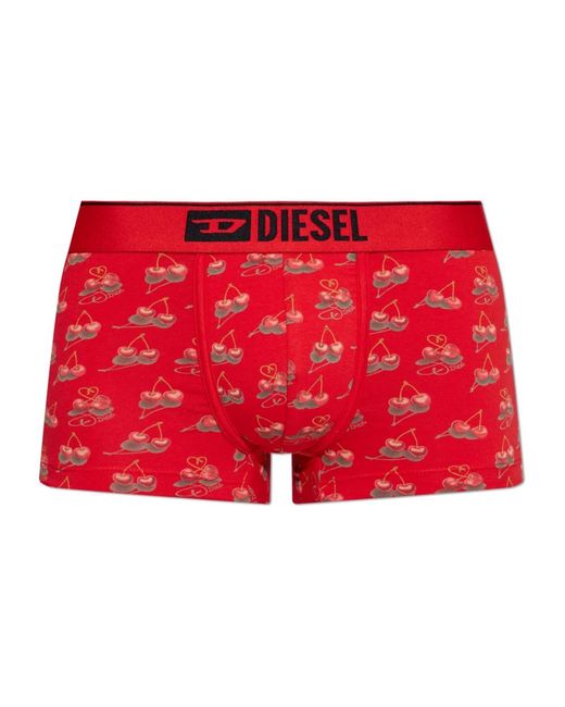 DIESEL Ondergoed ,Rood ,Katoen Damien-Gft Boxers in het Red voor heren
