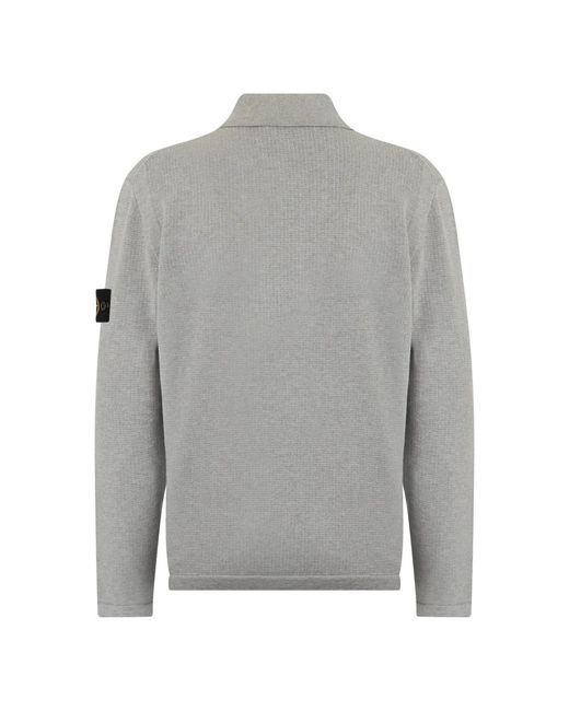 Stone Island Gray Polo Shirts for men