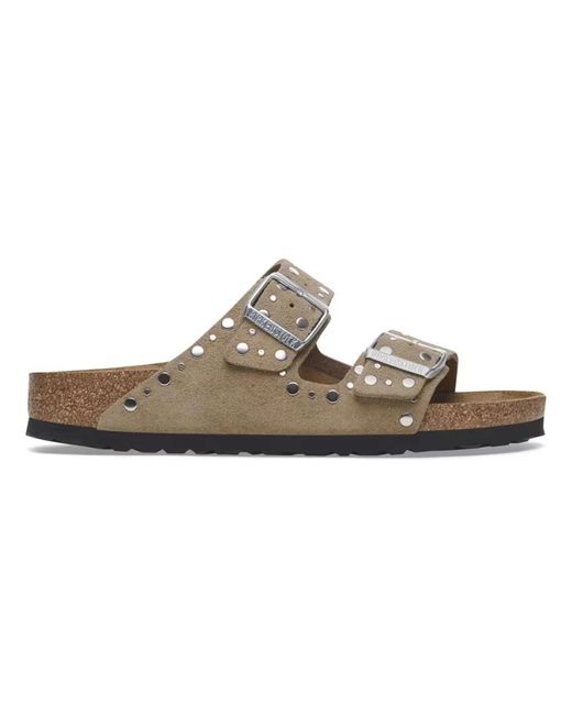 Sandali in camoscio di Birkenstock in Brown