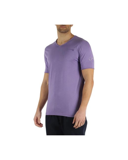 Daniele Alessandrini Purple T-Shirts for men