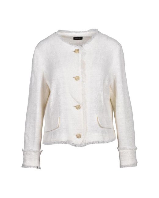 Marella White Tweed Jackets