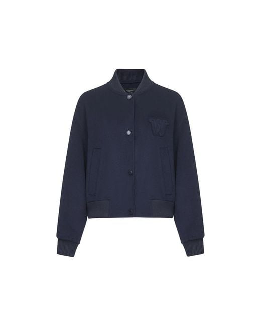 Weekend by Maxmara Blue Bomber Jackets
