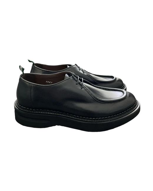 Green George Black Business Shoes for men
