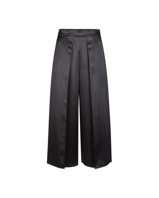 Eleventy Gray Wide Trousers