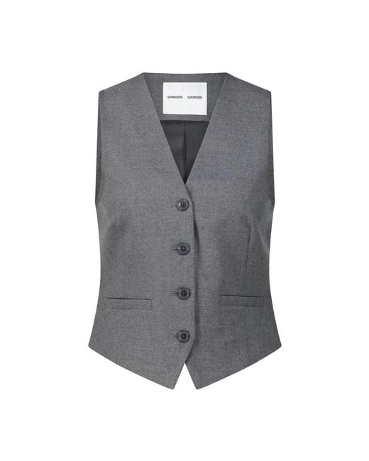 Samsøe & Samsøe Vests in het Gray