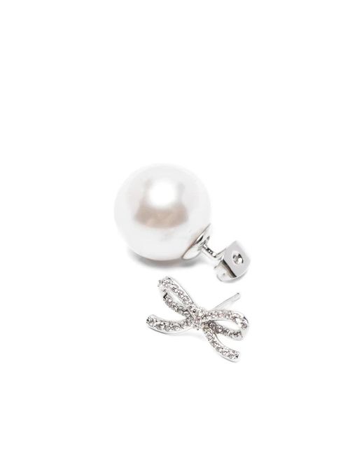 Self-Portrait White Earrings