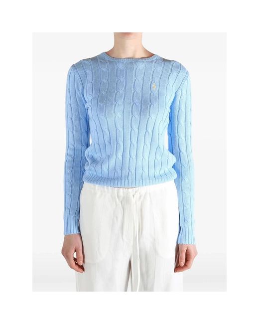 Ralph Lauren Blue Round-Neck Knitwear