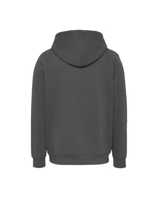 Tommy Hilfiger Logo baumwoll kapuzenpullover in Gray für Herren