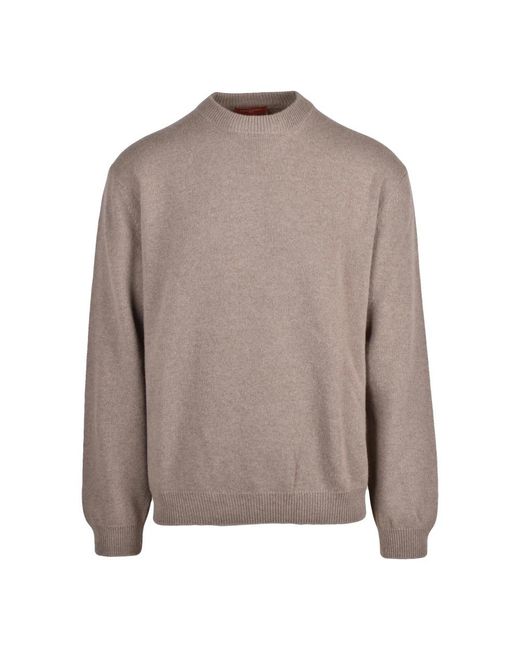 Daniele Fiesoli Brown Round-Neck Knitwear for men