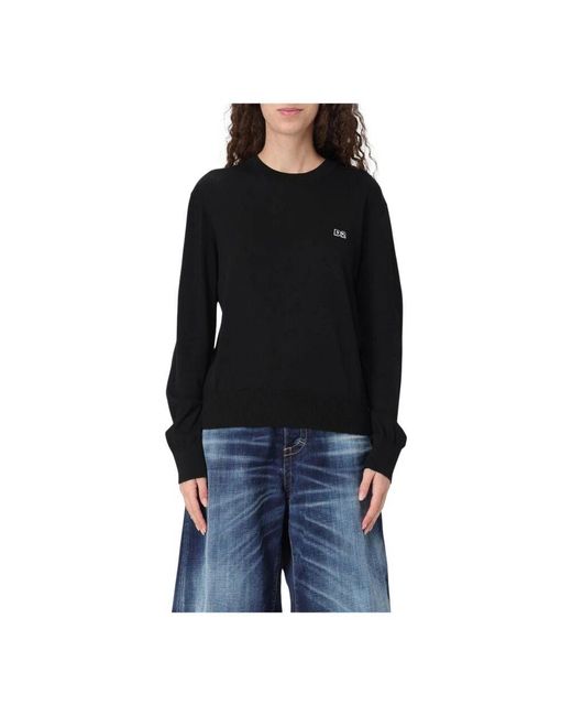 DSquared² Black Weiße Baumwollstrickpullover