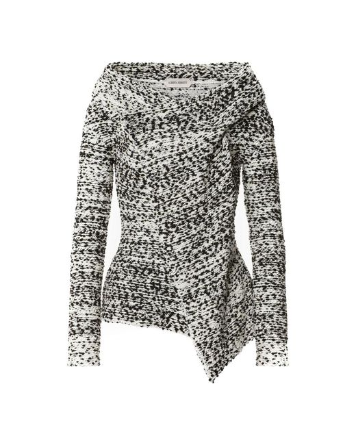 Round-Neck Knitwear di Alberta Ferretti in Gray