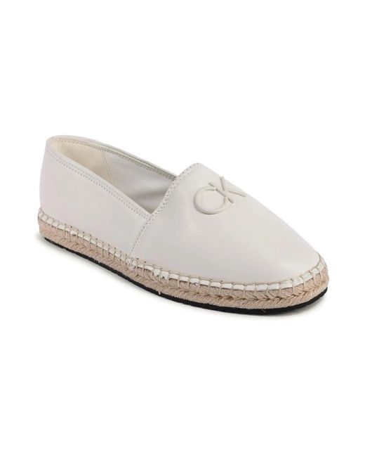 Calvin Klein White Espadrilles
