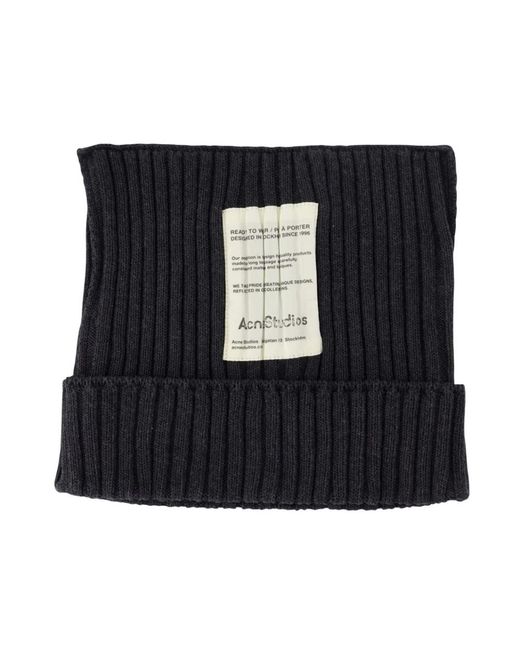 Beanies Acne de color Black