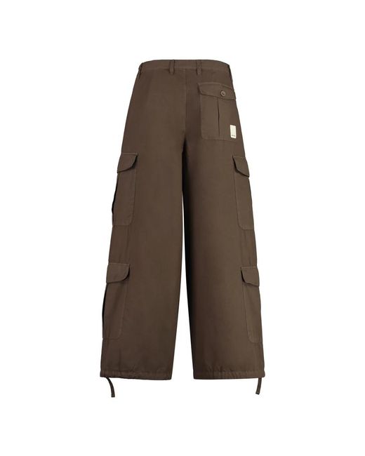 Emporio Armani Brown Wide Trousers for men