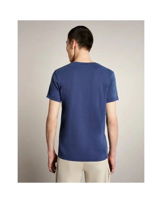 Fay T-shirts in Blue für Herren