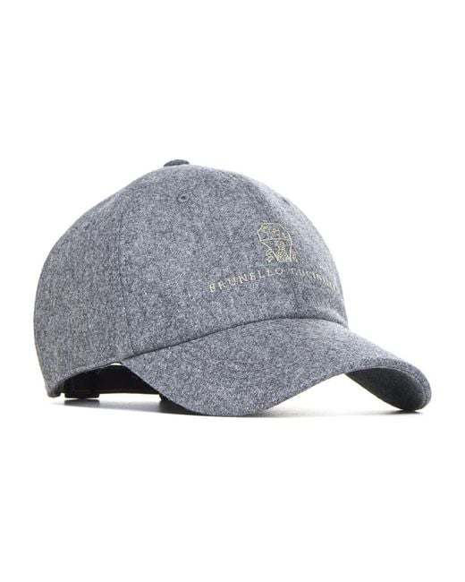 Brunello Cucinelli Gray Hats & Caps for men