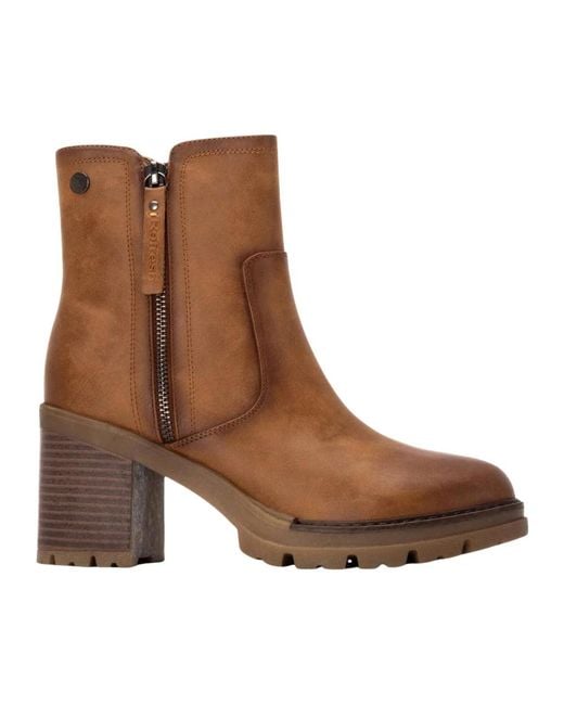 Heeled Boots di Refresh in Brown