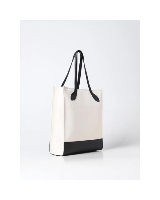 Bally White Shopping Bags