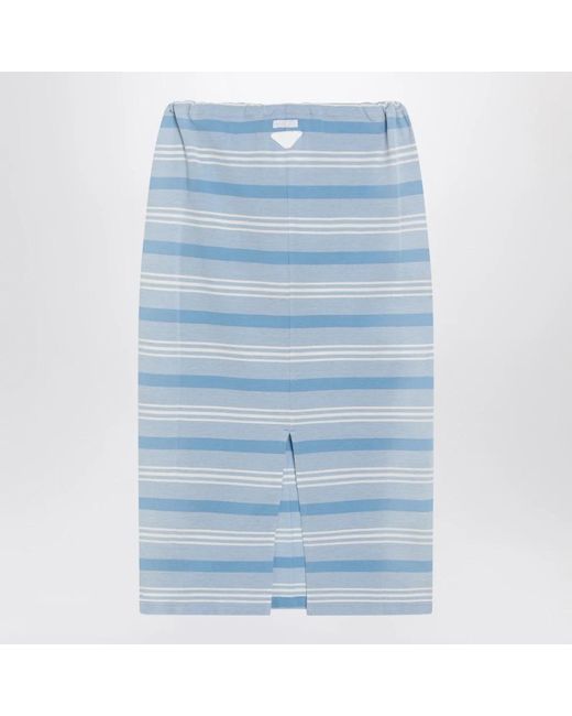 Prada Blue Midi Skirts