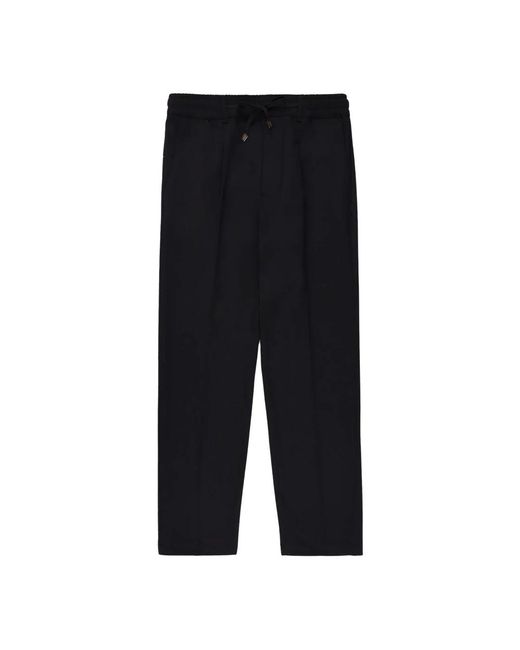 Cruna Black Straight Trousers