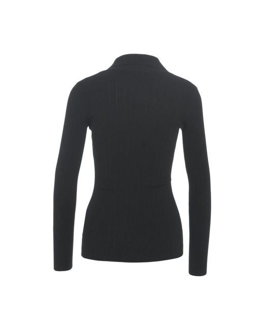 Elisabetta Franchi Black Long Sleeve Tops