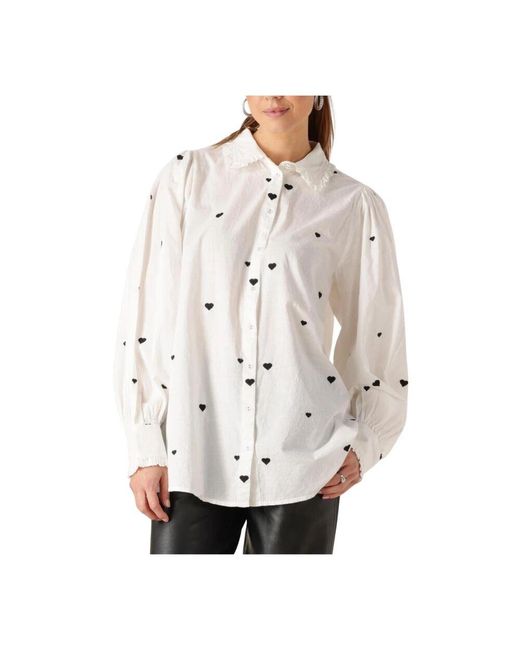 Y.A.S Natural Yasheart Langarmshirt