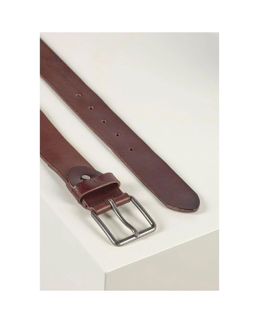 Howard London Dunkelbrauner lederjeansgürtel in Brown für Herren