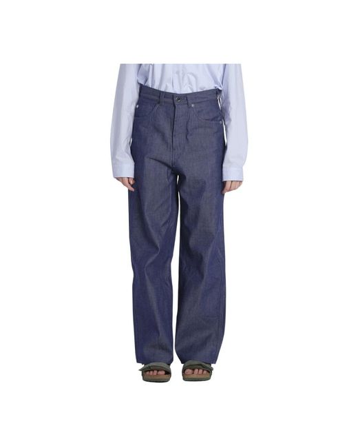 Sofie D'Hoore Blue Straight Trousers