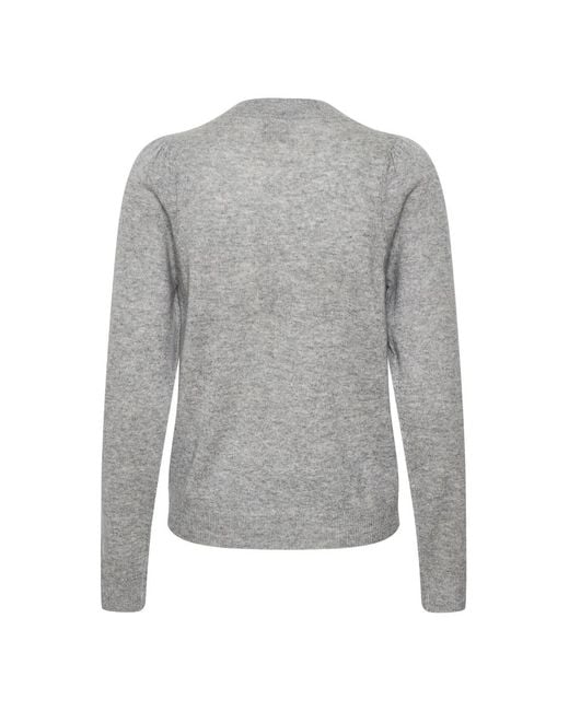 Part Two Gray Cashmere Knitwear