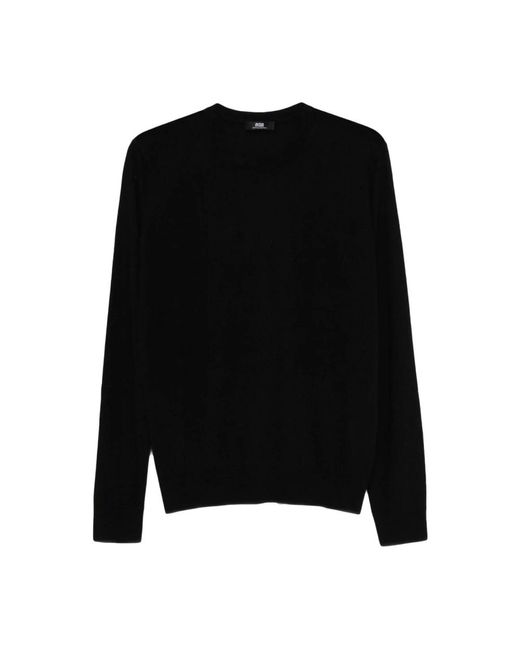 Alpha Studio Luxuriöser Seide-Kaschmir Pullover Aw25 in Black für Herren