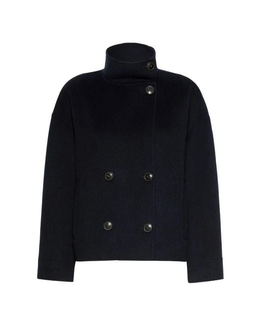 Max Mara Black Double-Breasted Coats