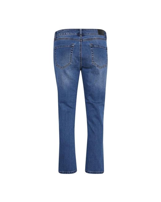 Cropped Jeans Kaffe en coloris Blue