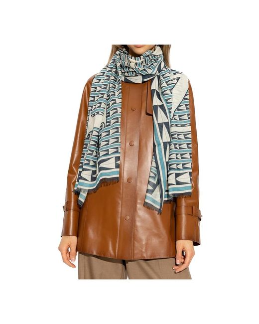 Lanvin Blue Winter Scarves