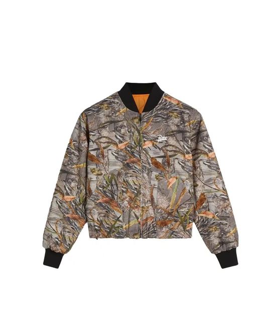 PATTA Brown Bomber Jackets for men