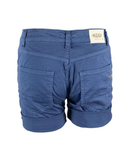 Please Blue Short Shorts