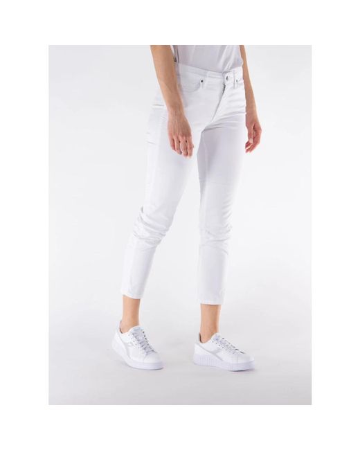 Jeans > cropped jeans Armani Exchange en coloris White