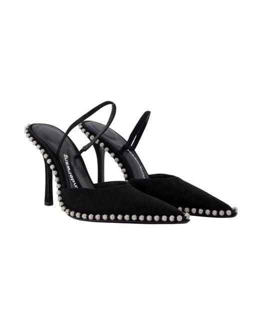 Alexander Wang Black Heeled Mules