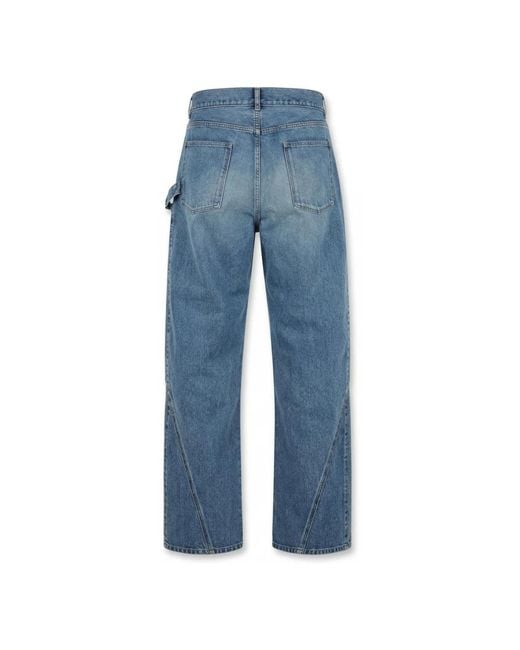 J.W. Anderson Blue Straight Jeans for men