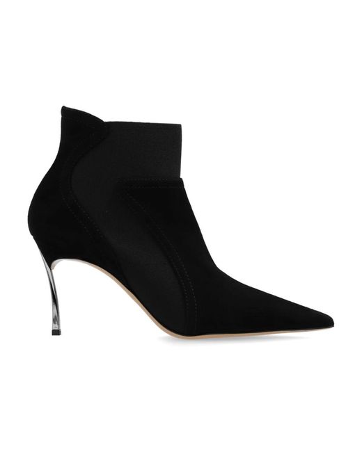 Casadei Black Wildleder stiefeletten