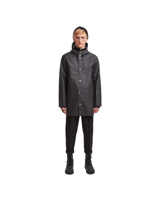 Stutterheim Black Rain Jackets for men