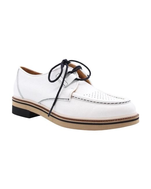 Pertini White Laced Shoes