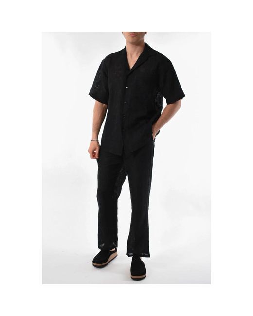 The Silted Company Black Short Sleeve Shirts for men