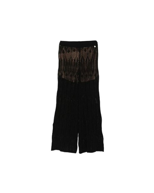 Liu Jo Black Wide Trousers