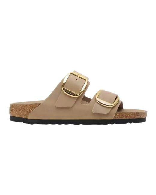 Birkenstock Brown Sliders