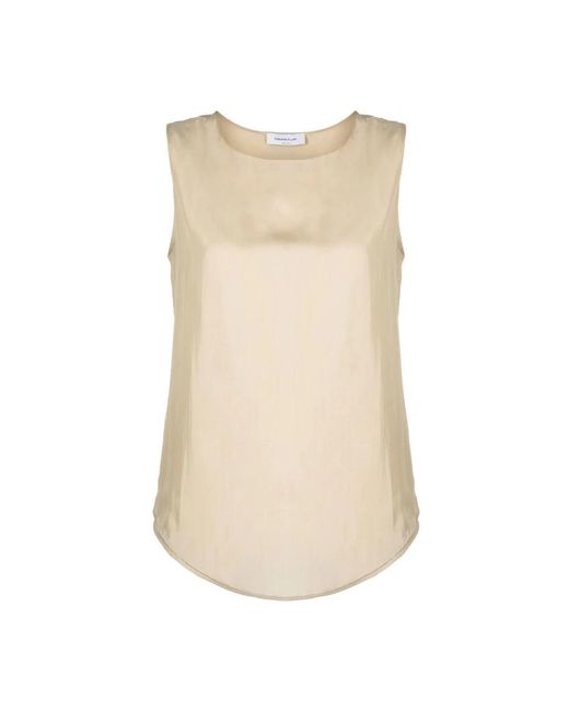 Fabiana Filippi Natural Sleeveless Tops