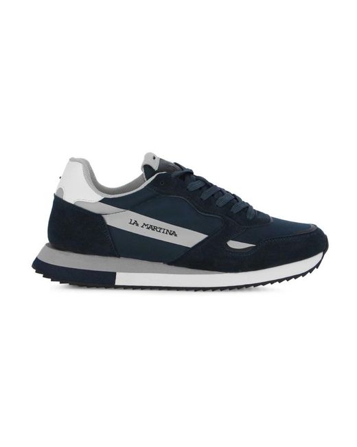 La Martina Blue Sneakers for men